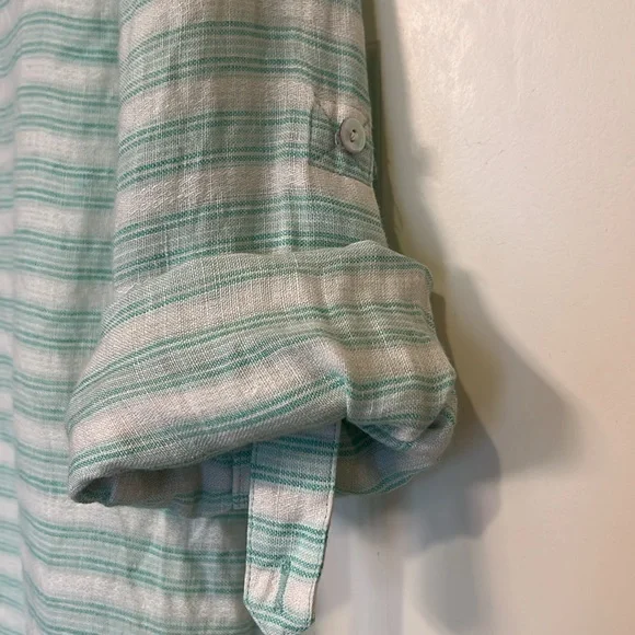 Vineyard Vines Striped Linen Pullover Blouse - Picture 3 of 3
